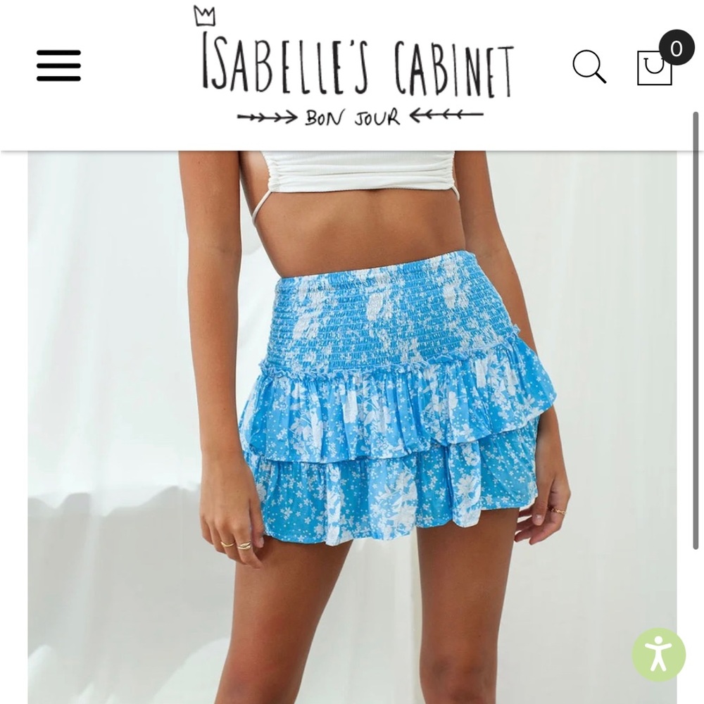 Isabelle’s Cabinet blue mini skirt